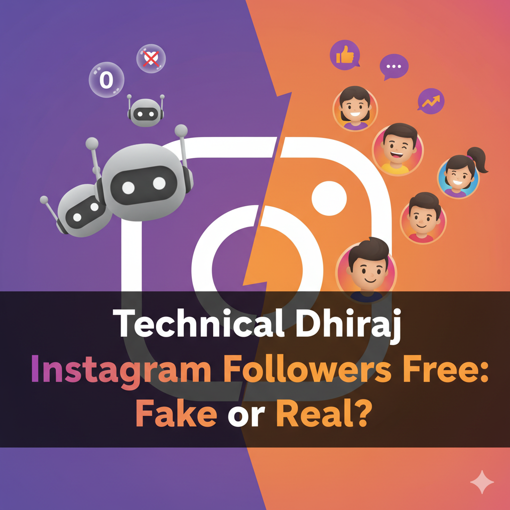 Technical Dhiraj Instagram Followers Free: Fake or Real?