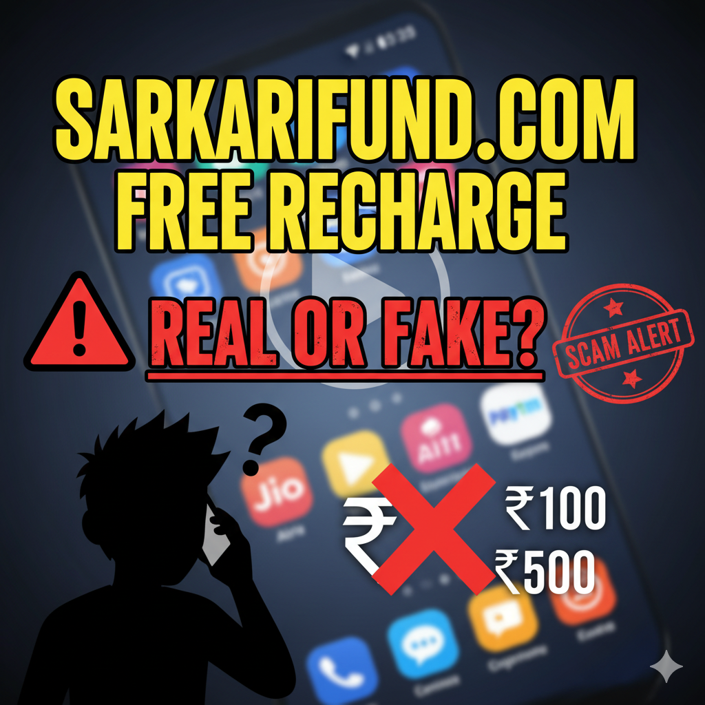 Sarkarifund.com Free Recharge: Real or Fake? 2025
